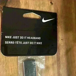 Nike gray purple headband just do it